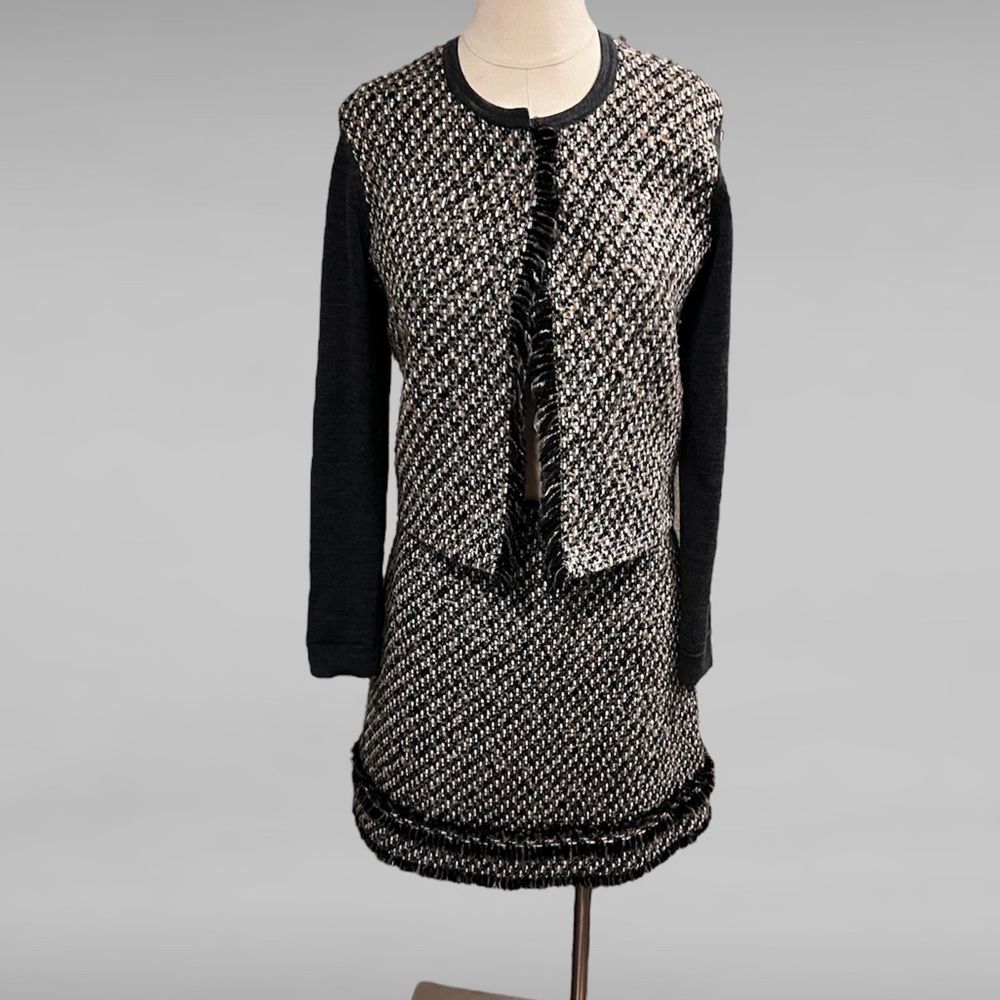 Paule Ka 2 Piece Boucle Sweater and Skirt Set